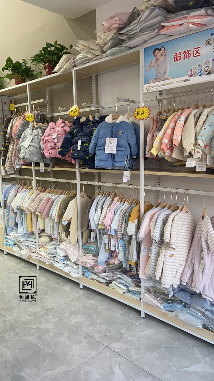 母婴服装边柜展示货架